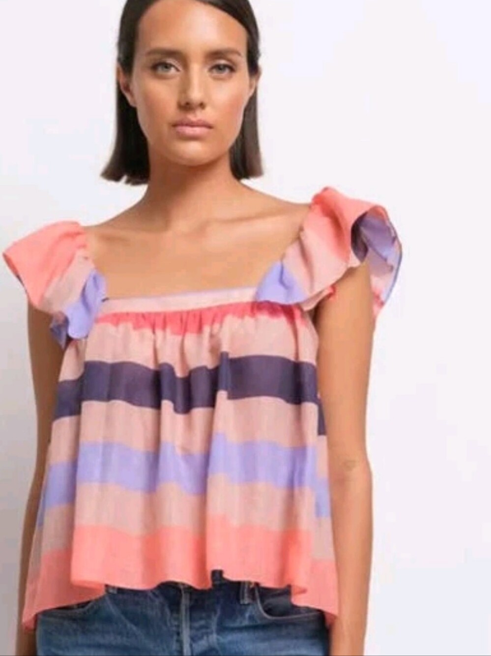 Katherine Kidd Juno Striped Cotton Top